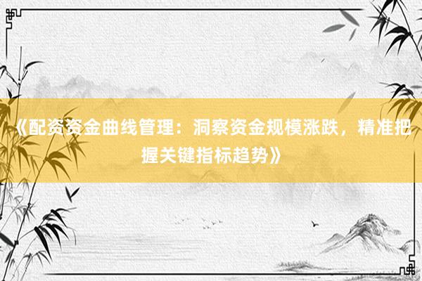 《配资资金曲线管理：洞察资金规模涨跌，精准把握关键指标趋势》