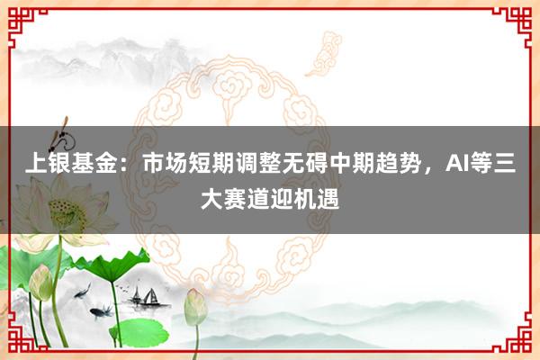 上银基金：市场短期调整无碍中期趋势，AI等三大赛道迎机遇