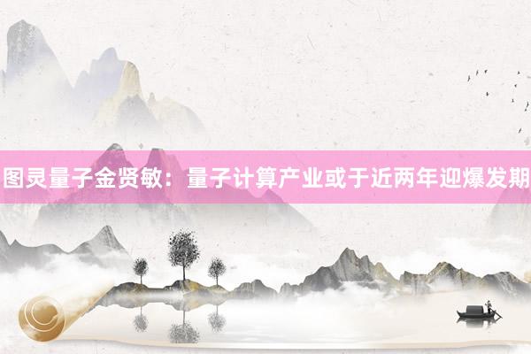 图灵量子金贤敏:量子计算产业或于近两年迎爆发期